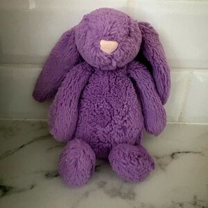 Jellycat RARE very hard to find Bashful Iris Bunny Little Purple Plush